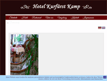 Tablet Screenshot of hotel-kurfuerst-kamp.de